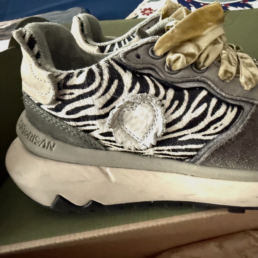 Satorisan Chacrona Metta Prem Zebra Sneakers size EU 40/US 8.5/JAP 25.5